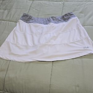Fila White and Gray Skort